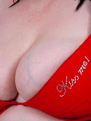 Big breasted mature Kim loves to shake her troopers