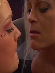 Sexy milf lesbians playing with toys