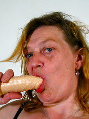 Horny mature slut playing with herself