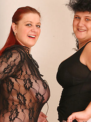 BBW Lesbians in Nylons Getting Freaky